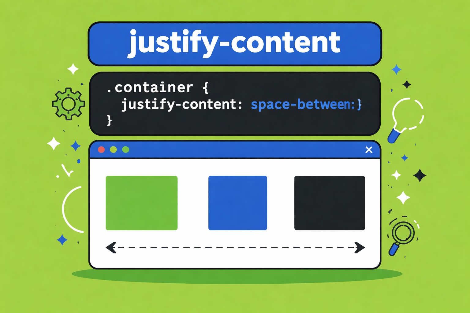 justify content